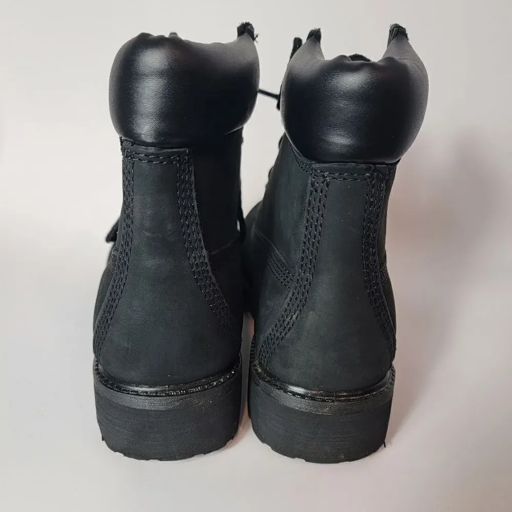 Timberland Black Nubuck Suede Boots 10661 Size 7